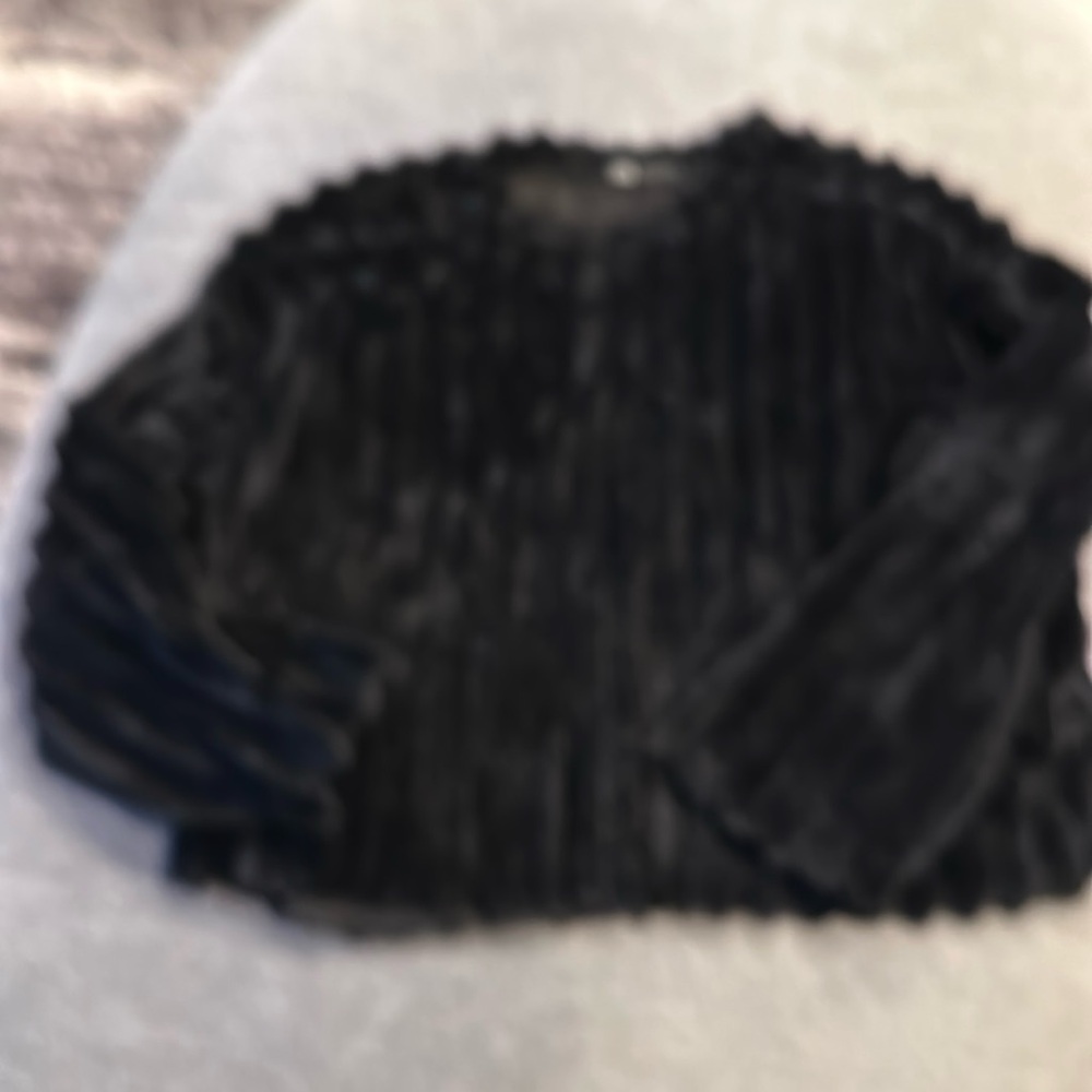 Zara fuzzy top